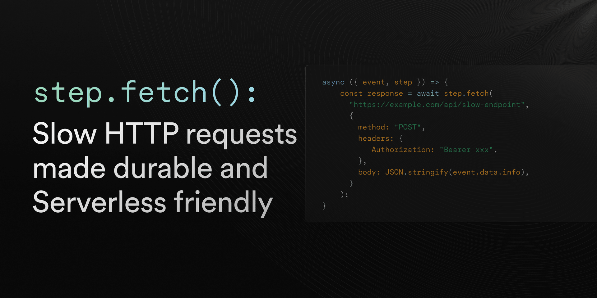 Featured image for Introducing: step.fetch() blog post